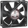 Fan;DC;PBT,UL94V-O Plastic;12V;26 CFM;23 dB;0.96W;0.08 A;Dual Ball;Leads;80x25mm - 70103413 - Allied Electronics, Inc.