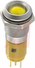 Indicator,Pnl-Mnt;Yell LED; Mnt;24 VAC/VDC,1000 mcd;14mm MH,Matt Chrome Bezel - 70011793 - Allied Electronics, Inc.