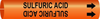 Brady Bradysnap-On B-915 Black on Orange Plastic Snap-On Pipe Marker - 3/4 in Character Height - Printed Msg = SULFURIC ACID - 4368-B - 754473-68012 - R. S. Hughes Company, Inc.