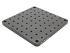 Optical Breadboard Plate, Solid Aluminum, 200 x 200 mm, 25 mm M6 Grid -- M-SA2-08X08 - Image
