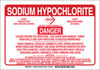 Brady B-555 Aluminum Rectangle White Chemical, Biohazard, Hazardous & Flammable Material Sign - 14 in Width x 10 in Height - 123860 - 754473-79550 - R. S. Hughes Company, Inc.