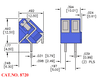 Modular Terminal Block, 45º, 2 Position - 8720 - Keystone Electronics Corp.
