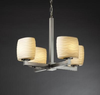 POR-8820-30-WAVE-NCKL Mid. Chandeliers-Glass Up - 750370 - Capital Lighting, Inc.