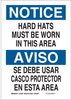 Brady B-302 Polyester Rectangle White Personal Protection Equipment (PPE) Sign - 10 in Width x 14 in Height - Laminated - Language English / Spanish - 125030 - 754473-72649 - R. S. Hughes Company, Inc.