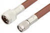 N Male to TNC Male Cable 60 Inch Length Using RG393 Coax - PE3982-60 - Pasternack