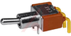 Switch, Toggle, PC-MNTED, PC Terminal/RGT. ANGLE MTG., SPDT, ON-NONE-ON - 70128558 - Allied Electronics, Inc.