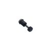 Captive Screw, 1/4-20 Thread, Flare-in, Slotted Recess, Knurled Black Knob - 53-11-210-26 - Southco