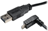 Universal Reversible USB 2.0 Cable (Reversible A to Down-Angle 5Pin Micro B M/M), 6-ft. -- UR050-006-DNB - Image