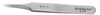 Excelta Three Star Utility Tweezers M-4A-S - Stainless Steel Straight Miniature Tapered Ultra Fine Point Tip - 0.01 in Tip Width - 3 1/2 in Length - 0.01 in Thick - EXCELTA M-4A-S - R. S. Hughes Company, Inc.
