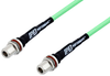 N Female Bulkhead to N Female Bulkhead Low Loss Test Cable 36 Inch Length Using PE-P300LL Coax - PE3C3232-36 - Pasternack