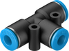 Push-in T-connector - QST-6-100 - Festo Corporation