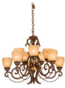4503TN/1438 Mid. Chandeliers-Glass Up - 424118 - Capital Lighting, Inc.