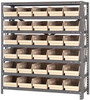 Open Shelving, 7Shelves, 30Bins, Ivory; Shelving Unit Type Quantum Storage - 44AC8755 - Newark, An Avnet Company