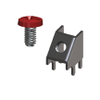 45 Deg Screw Terminal w/ Screw-Red - 8189-2 - Keystone Electronics Corp.