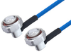 Plenum 7/16 DIN Male Right Angle to 7/16 DIN Male Right Angle Low PIM Cable 200 CM Length Using SPP-250-LLPL Coax , LF Solder - PE3C4144-200CM - Pasternack