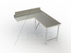 CDIR Series, Stainless Steel NSF Listed Clean Dishtable - 3CDI-R-144 - AERO Manufacturing Company