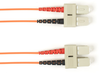 3m (9.8ft) SCSC OR OM3 MM Fiber Patch Cable INDR Zip OFNP - FOCMP10-003M-SCSC-OR - Black Box