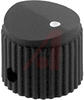 Knob; Polycarbonate; Round w Dot; Black; 0.250 in. Round; 0.7 in.; 0.61 in. - 70206937 - Allied Electronics, Inc.