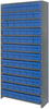 Closed Shelving, 13Shelves, 72Bins, Blue; Shelving Unit Type Quantum Storage - 44AC4596 - Newark, An Avnet Company