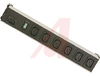 Strip, Power; 6; 220 VAC Receptacles, 10 A Thermal-Type Circuit Breaker; Metal - 70175052 - Allied Electronics, Inc.