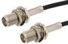 SMA Female Bulkhead to SMA Female Bulkhead Cable 48 Inch Length Using RG174 Coax - PE33382-48 - Pasternack