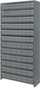 Closed Shelving, 13Shelves, 90Bins, Grey; Shelving Unit Type Quantum Storage - 44AC4633 - Newark, An Avnet Company