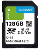 Industrial SD Card, S-56, 128 GB, 3D PSLC Flash, -25°C to +85°C - SFSD128GL1AM1TB-E-WK-21P-STD - Swissbit AG