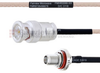 BNC Male to SMA Female Bulkhead MIL-DTL-17 Cable M17/113-RG316 Coax in 16 Inch - FMHR0088-16 - Fairview Microwave Inc.