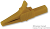 Alligator Clip, 19Mm, Yellow, 30A, 4Mm Plug; Connector Type Mueller Electric - 37B8878 - Newark, An Avnet Company