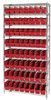 Open Wire Shelving, 9Shelves, 64Bin, Red; Shelving Unit Type Quantum Storage - 44AC8557 - Newark, An Avnet Company