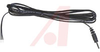 Cable assy, Black;2.5mm mono phone plug; 6 Ft, 24 AWG; Stripped / tinned end - 70020761 - Allied Electronics, Inc.