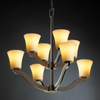 CNDL-8978-20-AMBR-DBRZ Mid. Chandeliers-Glass Up - 671547 - Capital Lighting, Inc.