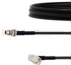 Slide-On BMA Plug Bulkhead to RA SMA Male Cable LMR-100 Coax in 24 Inch - FMCA1642-24 - Fairview Microwave Inc.