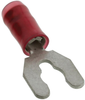 Terminal, Spade/fork, #8, Crimp, Red; Product Range Amp Te Connectivity - 96F7731 - Newark, An Avnet Company
