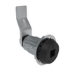 Vise Action® Compression Latch, Large Size, 8 mm Square Recess, Zinc Alloy, Powder Coat, Black, 35 mm  Grip - E3-2919-105 - Southco