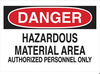 Chemical & Hazardous Materials Sign - 43019 - Brady Corporation