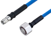Plenum 4.1/9.5 Mini DIN Male to SMA Male Low PIM Cable 24 Inch Length Using SPP-250-LLPL Coax , LF Solder - PE3C5885-24 - Pasternack