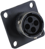 Circular Connector Receptacle, Size 10, 4 Position, Panel; Product Range Itt Cannon - 47M0088 - Newark, An Avnet Company