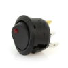 OptiFuse RSW1 R13-208B2-02 Illuminated Round Rocker Switch, On-Off, SPST, 3 Contacts, Red - 44235 - Waytek, Inc.