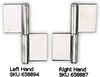 Stainless Steel Weld-On Hinge, 6
