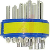 connector insert,size 32,blue insul,2#4,3#8,2#12,16#16 solder cup pin contact - 70141517 - Allied Electronics, Inc.