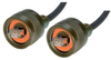 IP68 Cat5e Cable, Ruggedized RJ45, Plug to Plug, ZnNi Finish w/ FR-TPE Cable & Dust Caps, 3.0m -- T5A00015-3M