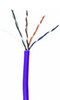 CAT5e Unshielded Plenum Rated PVC Ethernet Cable - 24 AWG 4 Pair - Violet -- KLTCMP24/4P-1NL5E-7B - Image