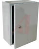Enclosure,SheetMetal,16ga.Steel,Hinged Cover,NEMA,Gray,15.75 x 11.81 x 7.87 in -- 70147770