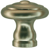 Solid Brass Round Cabinet Knob, Concentric Ri.. - 817154 - HardwareSource, Inc.