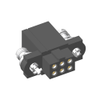 5+5 Pos. Female Receptacle DIL Straight 22 AWG Cable Connector Kit, 5mm Extended Wall, 101Lok, Gold+Tin - M80-4D21042FC - Harwin Plc