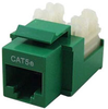 Cat5e RJ45 Modular Keystone Jack, 110 Style, Green - 43-309GN - Computer Network Accessories, Inc.