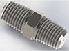 Precision Metal Orifices - NPT Hex Nipple -- ES-10-SS - Image