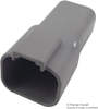 Receptacle Housing, 4Pos, Pa Gf, Grey; Product Range Deutsch Te Connectivity - 84Y5799 - Newark, An Avnet Company