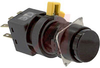 Switch,Pushbutton,NON-Illuminated,ROUND,BLACK,Momentary - 70175001 - Allied Electronics, Inc.